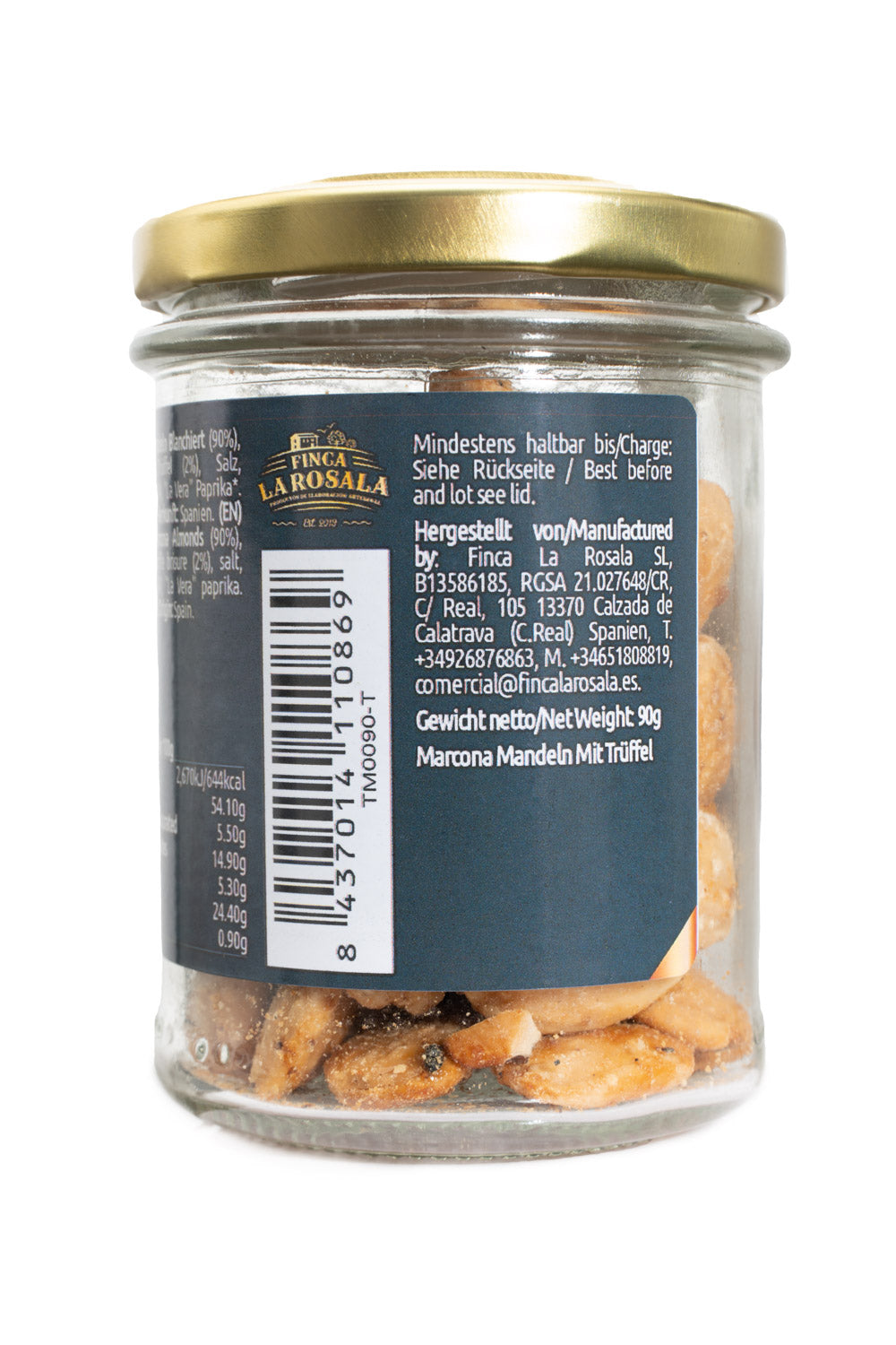 Marcona Mandeln mit 2% echtem schwarzem Sommerüffel (90g)