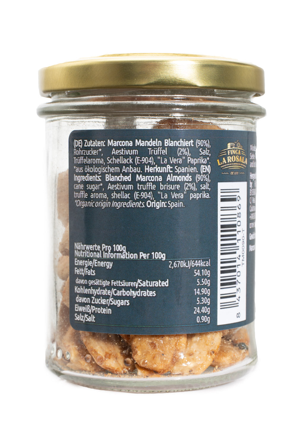 Marcona Mandeln mit 2% echtem schwarzem Sommerüffel (90g)