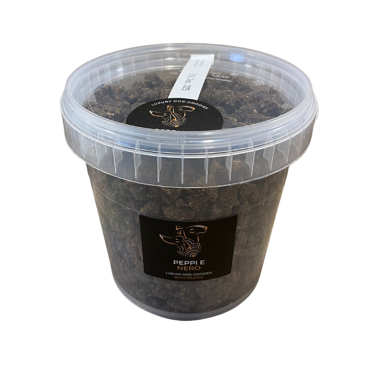 LUXURIÖSE HUNDE-GOODIES MIT SCHWARZEM TRÜFFEL IM 500G EIMER