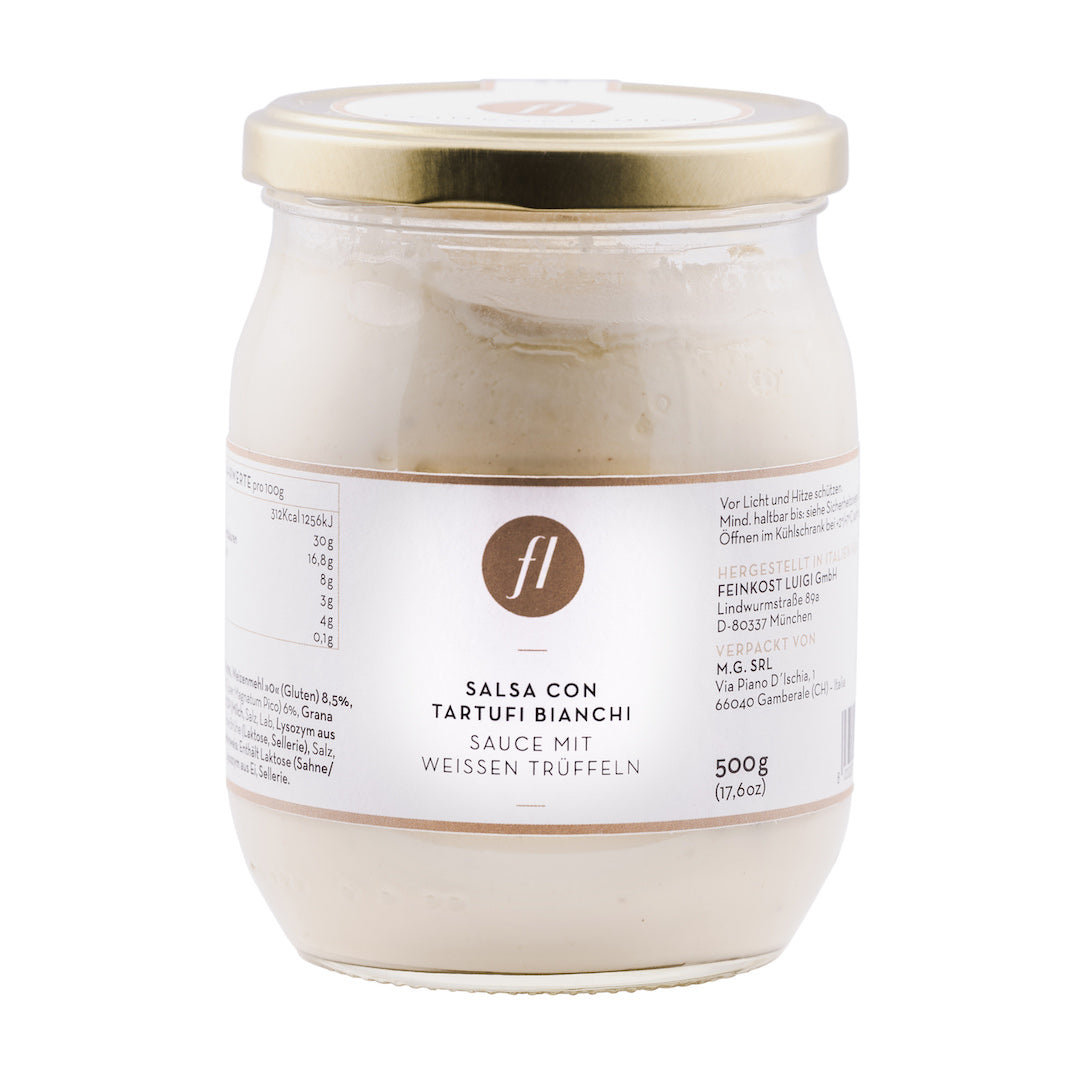 SALSA MIT 6%  ECHTEN WEISSEN TRÜFFELN (500G)