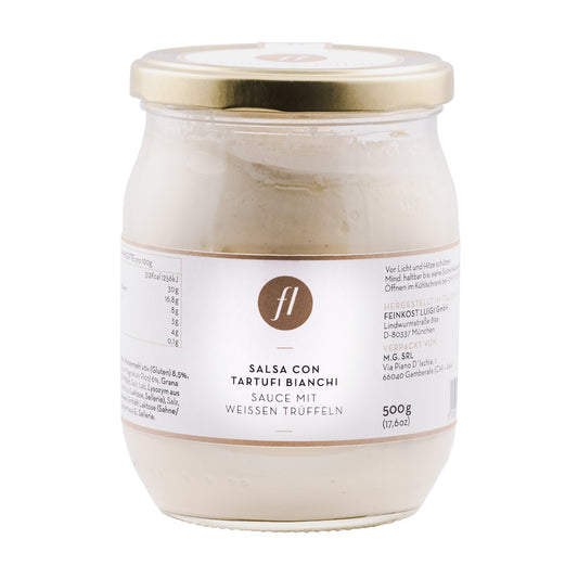 SALSA MIT 6%  ECHTEN WEISSEN TRÜFFELN (500G)