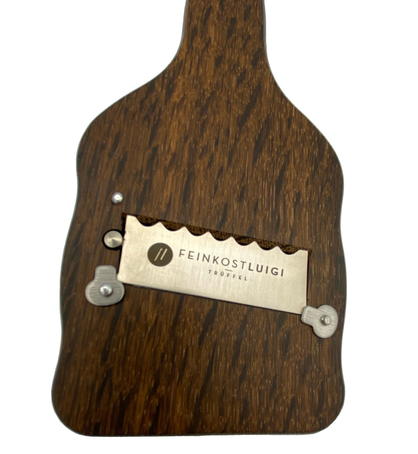 TRÜFFELHOBEL AUS HOLZ MIT EDELSTAHL-WELLENSCHLIFF-KLINGE