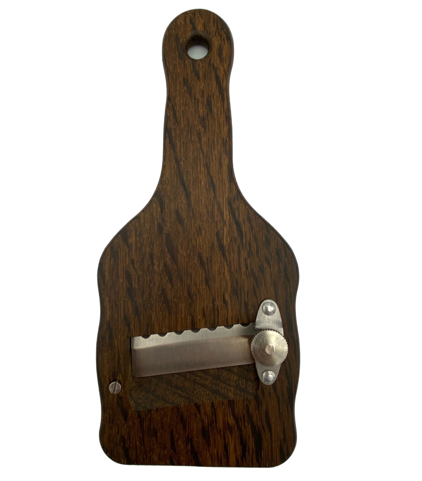 TRÜFFELHOBEL AUS HOLZ MIT EDELSTAHL-WELLENSCHLIFF-KLINGE