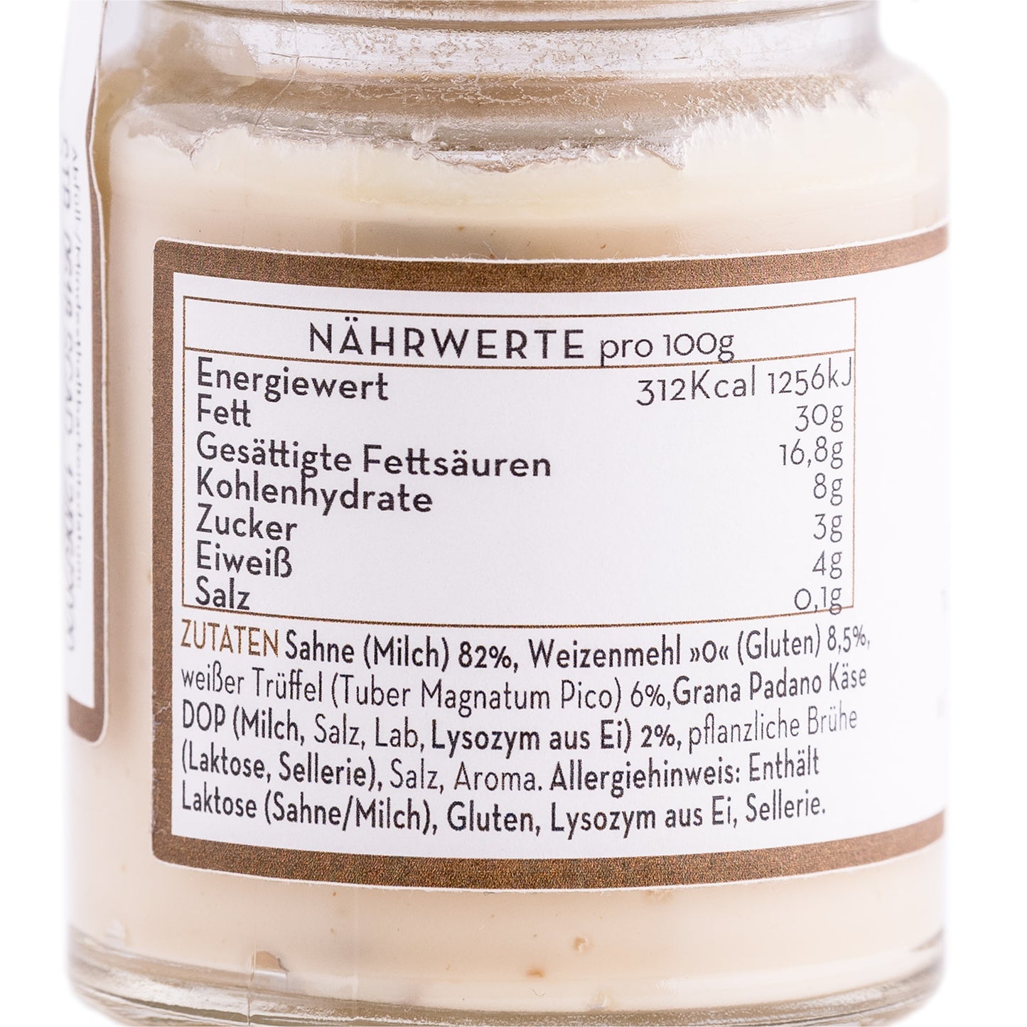 SALSA MIT 6%  ECHTEN WEISSEN TRÜFFELN (90G)