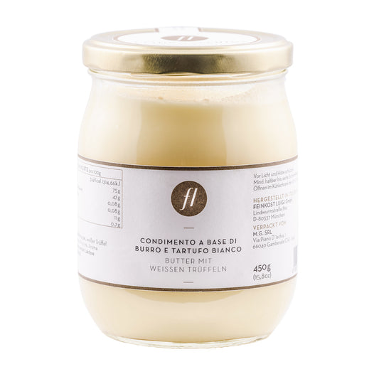 BUTTER MIT 5%  ECHTEN WEISSEN TRÜFFELN (450G)